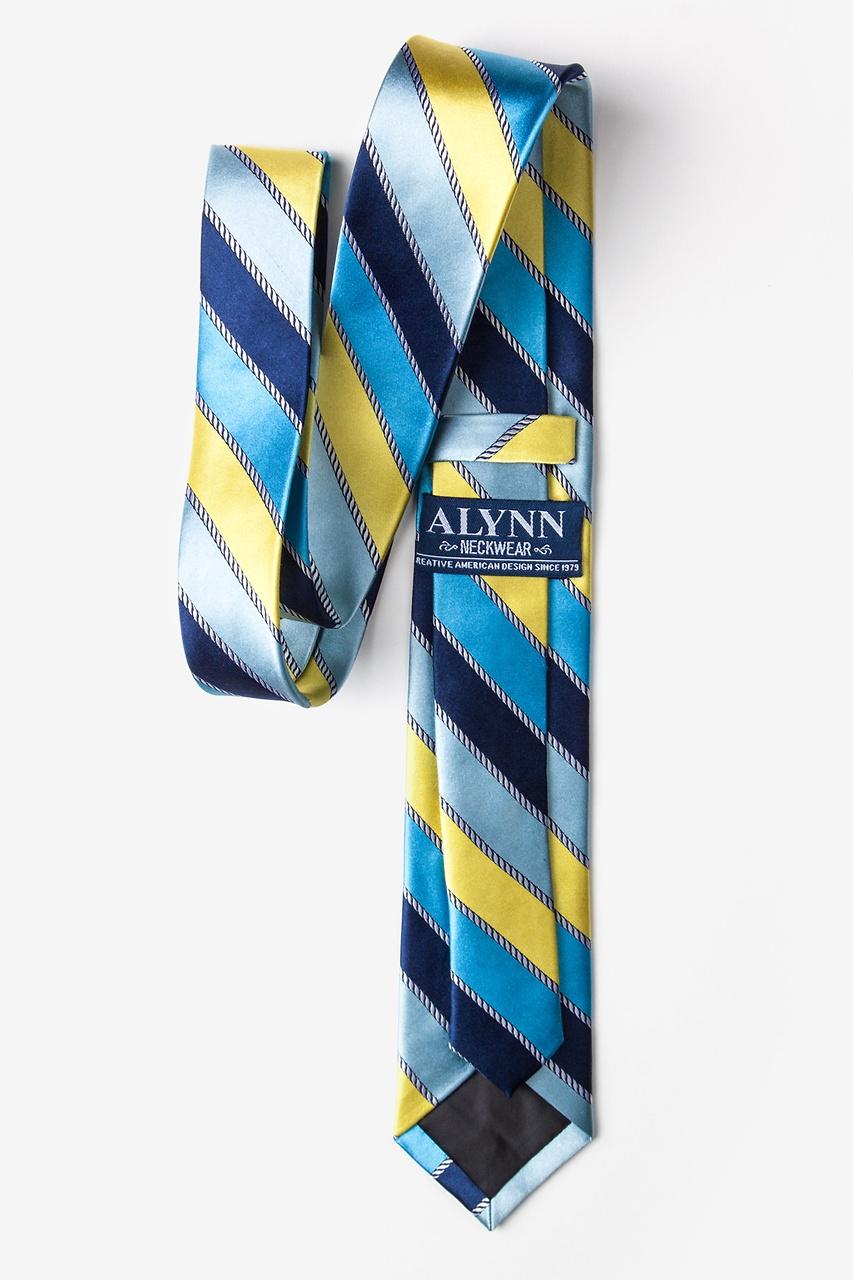 Alynn Know The Ropes Yellow 100% Silk Skinny Tie