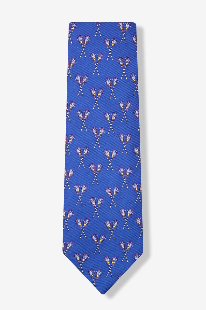 Alynn Lacrosse Blue 100% Silk Tie