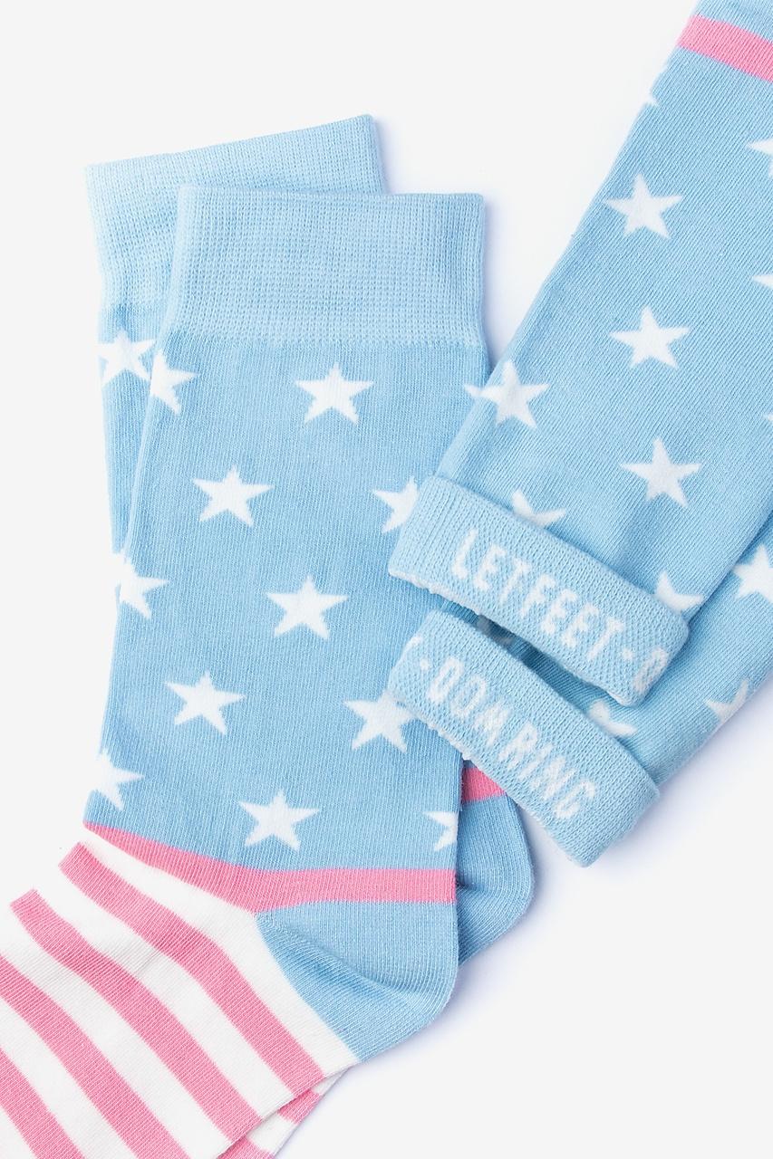 Alynn Let Feet-dom Ring Blue Women's Sock