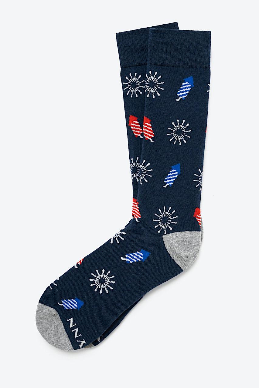 Alynn Let's Celebrate Navy Blue His & Hers Socks