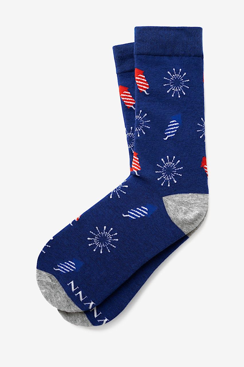 Alynn Let's Celebrate Navy Blue His & Hers Socks