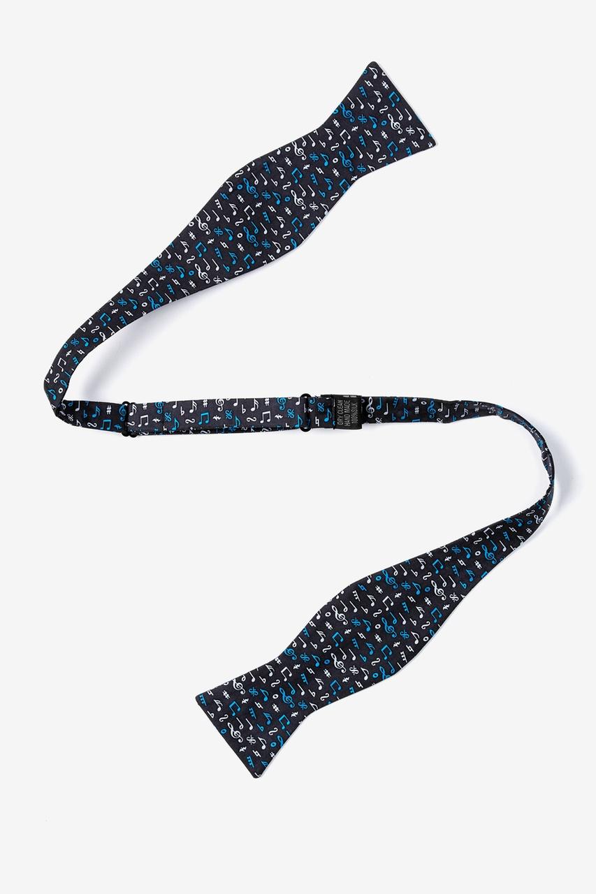 Alynn Lookin' Sharp Black Self-Tie Bow Tie