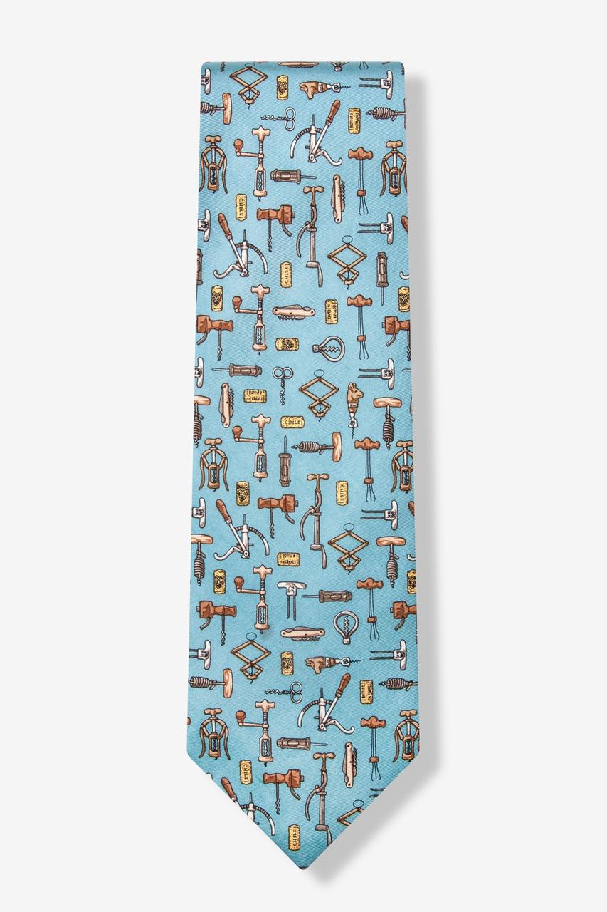 Alynn Love To Screw Light Blue 100% Silk Tie