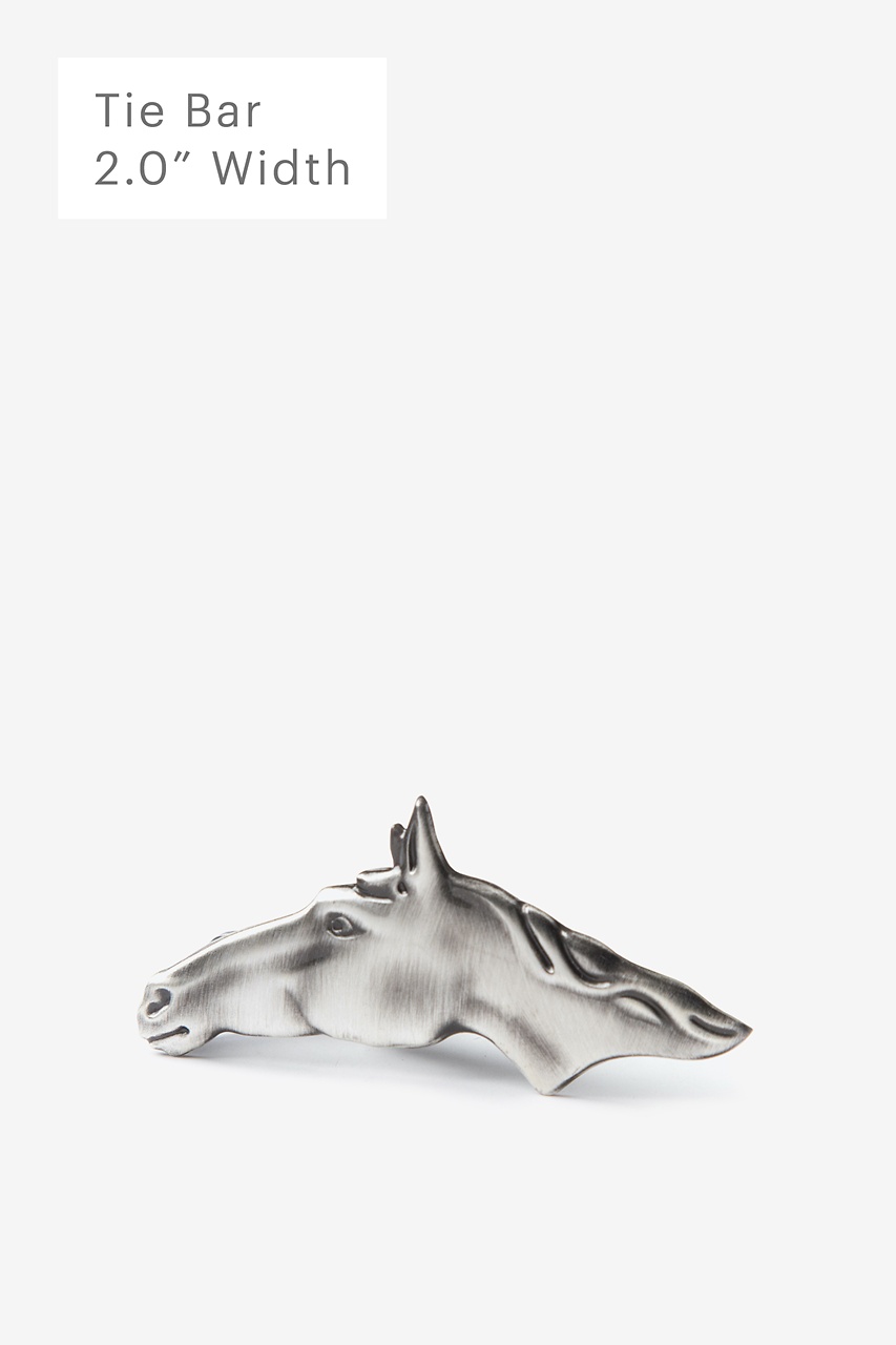 alynn Love Your Neigh-bor Antiqued Silver Tie Bar