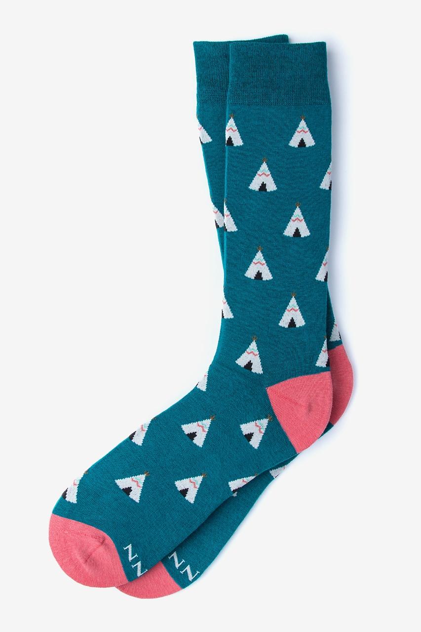 alynn Love Your Tribe teal Sock