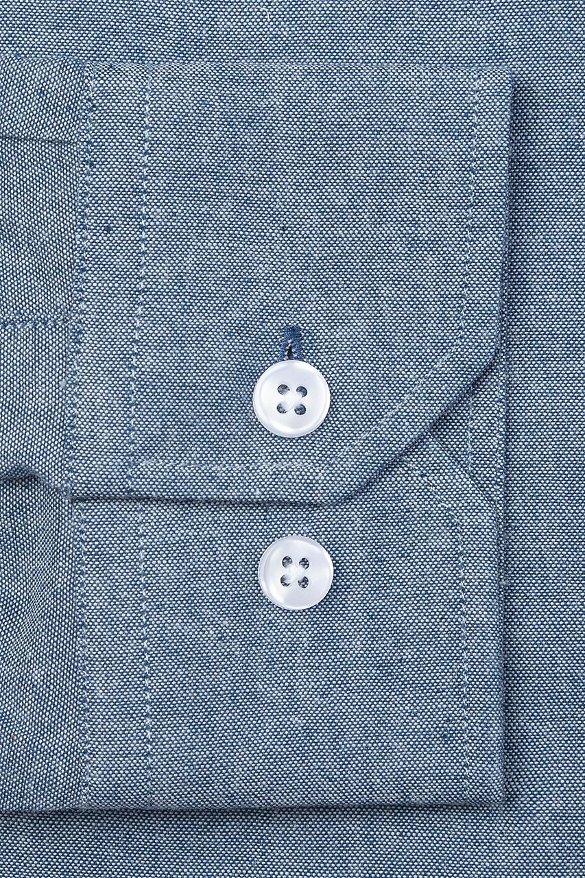 Alynn Lucas Blue Business Casual Shirt