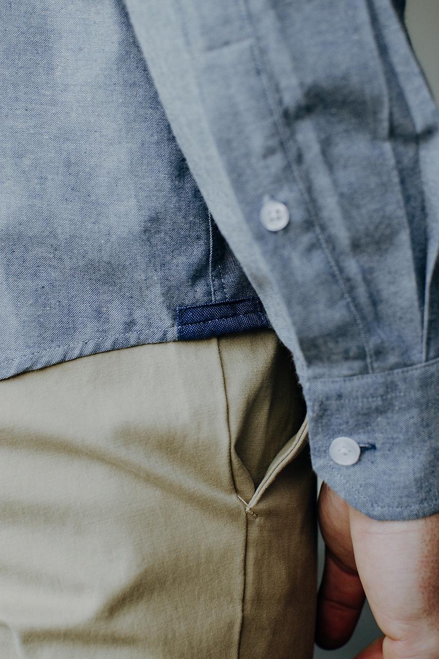 Alynn Lucas Blue Business Casual Shirt