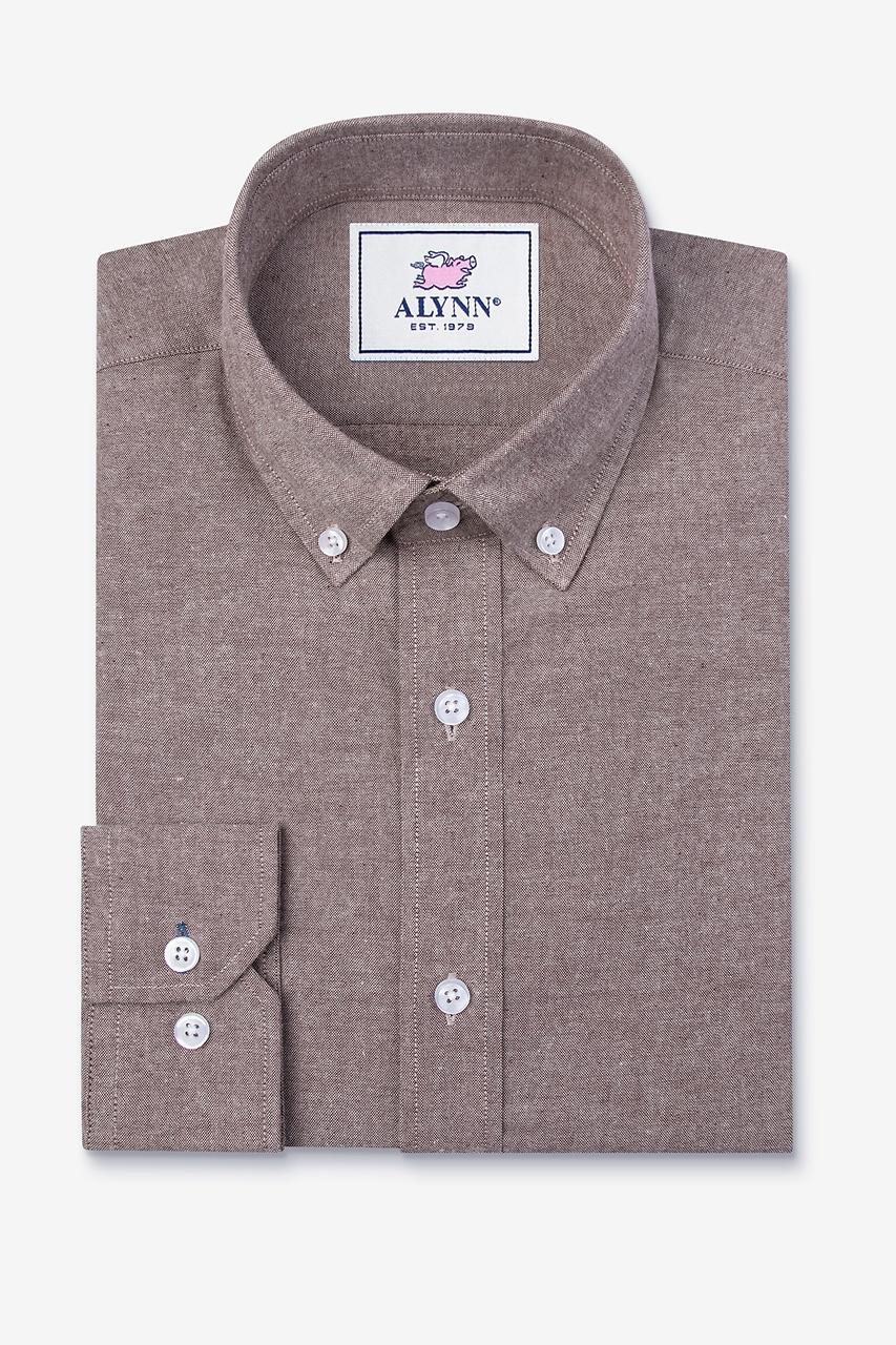 Alynn Lucas Brown Business Casual Shirt