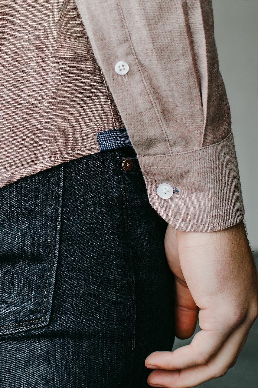 Alynn Lucas Brown Business Casual Shirt