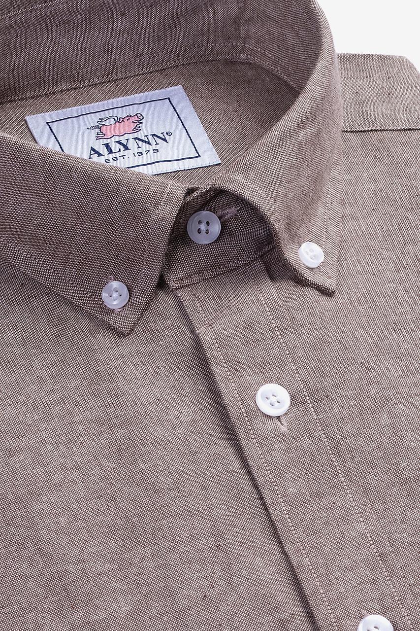 alynn Lucas brown Business Casual Shirt