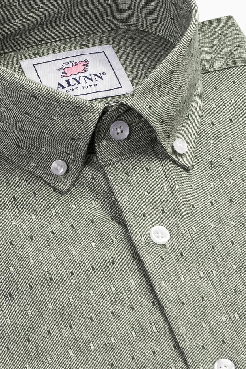 alynn Mason green Business Casual Shirt