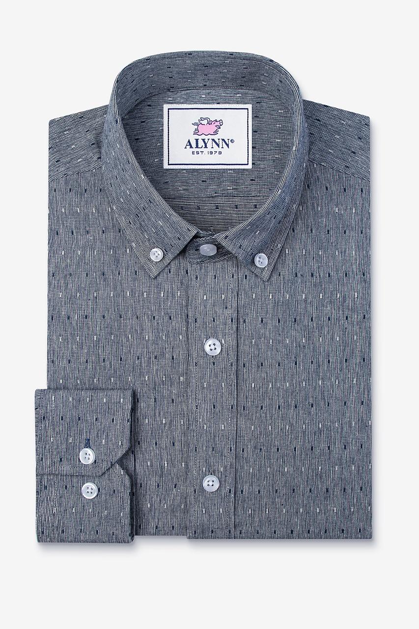 Alynn Mason Navy Blue Business Casual Shirt