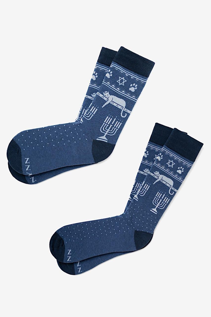 alynn Mazel Tov Navy Blue Sock