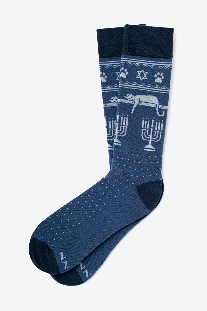 alynn Meowzel_Tov Navy Blue Sock