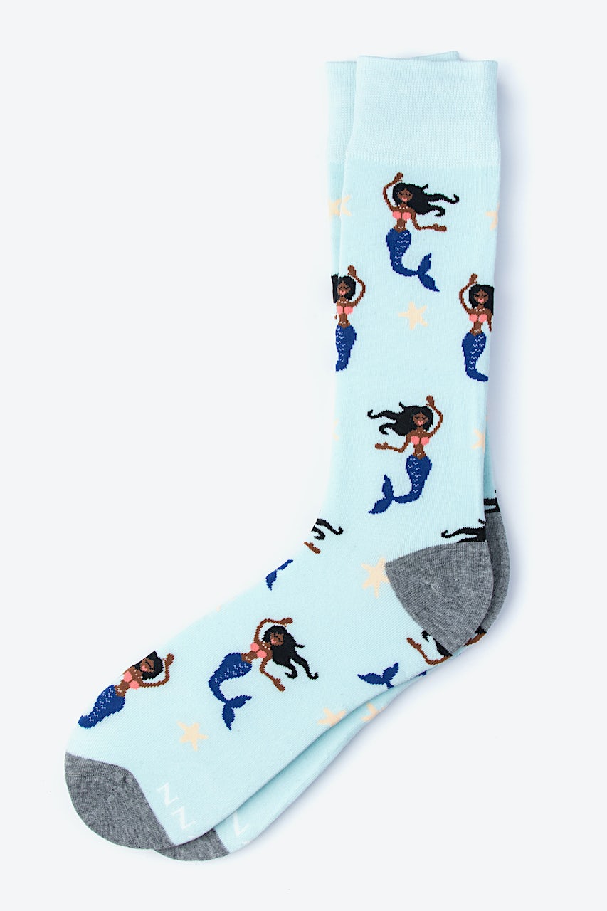 Alynn Mermaid Blue His & Hers Socks