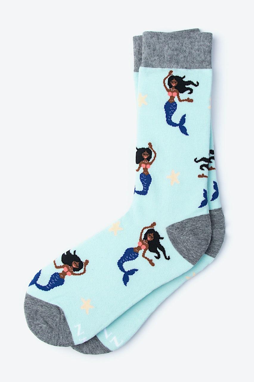 Alynn Mermaid Blue His & Hers Socks