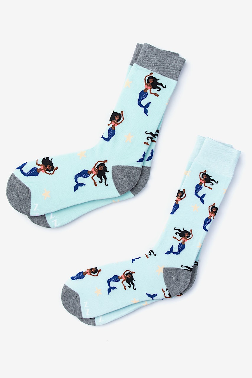 alynn Mermaid blue His & Hers Socks