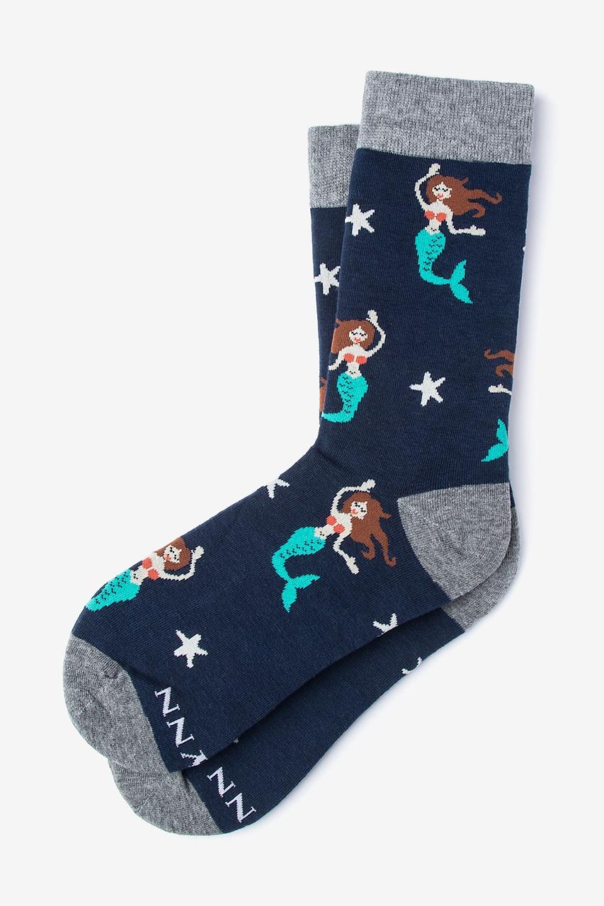 alynn Mermaid Navy Blue Women's Sock