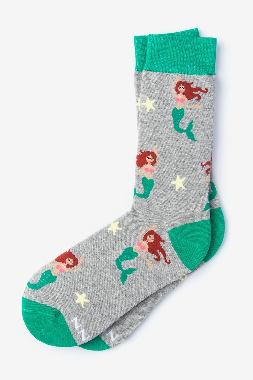 alynn Mermaids are Real gray Women's Sock