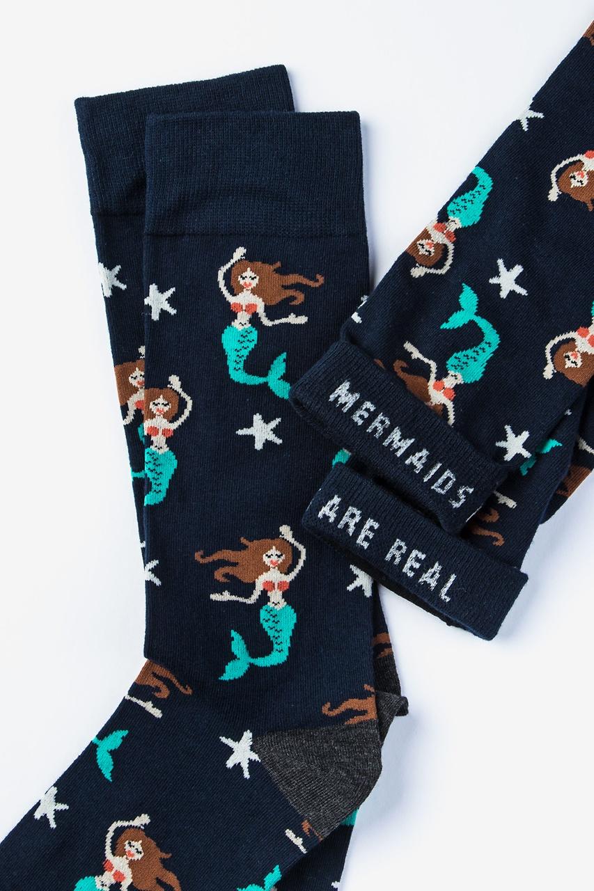 Alynn Mermaids Are Real Navy Blue Sock