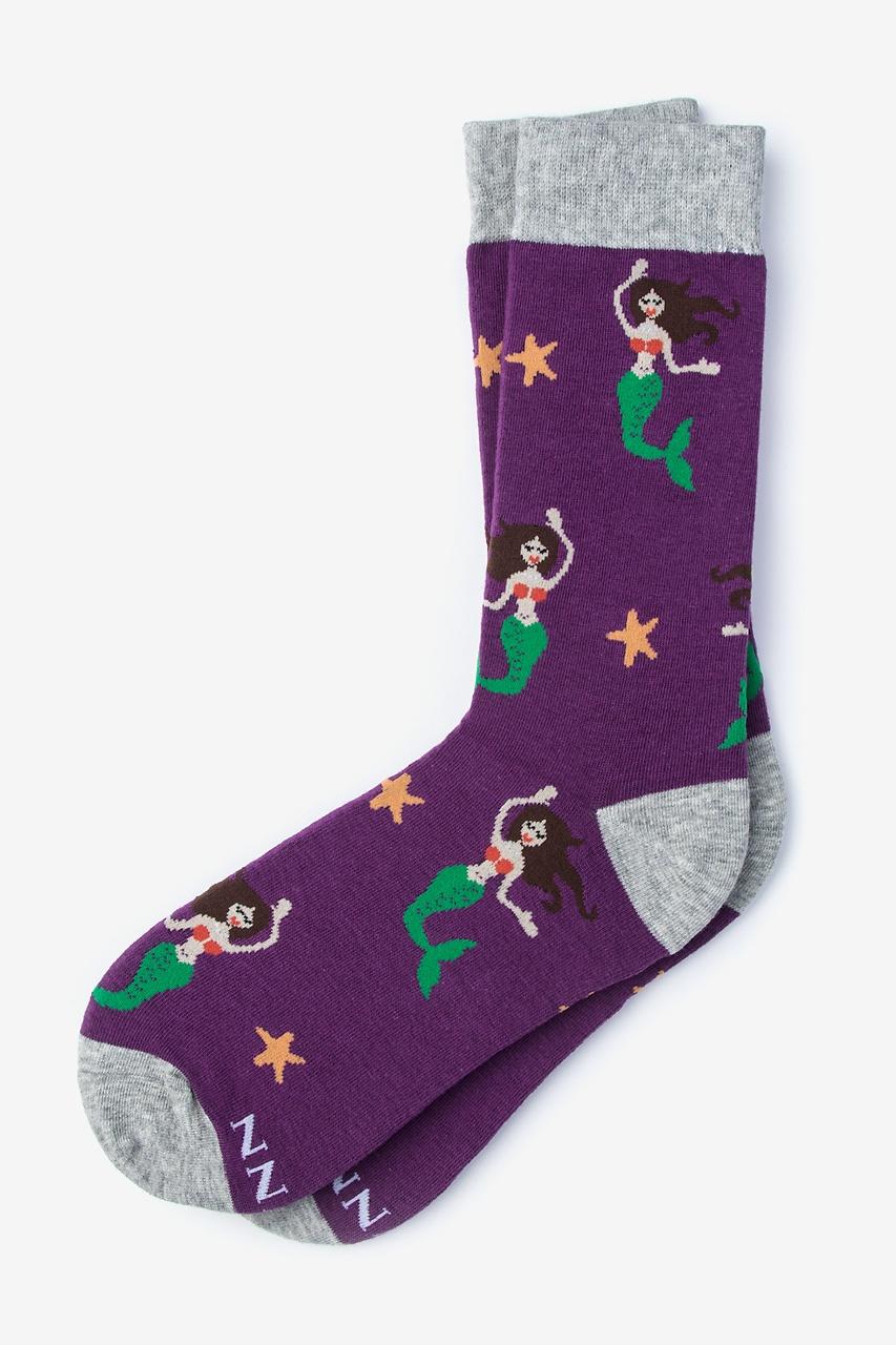 alynn Mermaids are Real purple Women's Sock