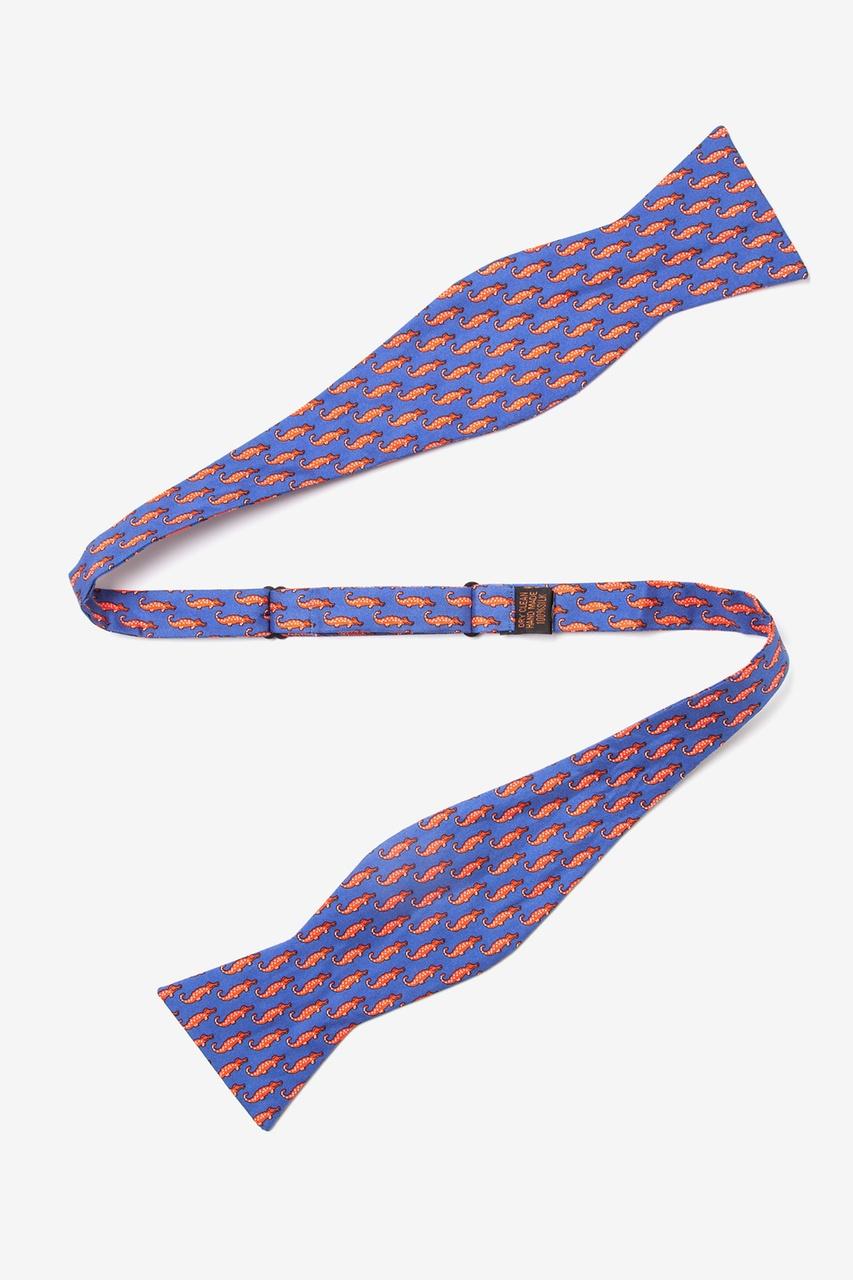 Alynn Mini Alligators Royal Blue Self-Tie Bow Tie