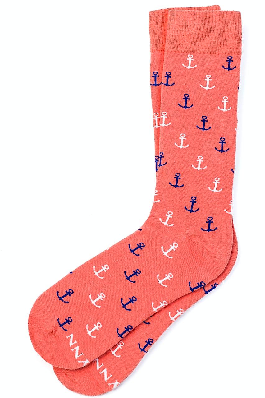 alynn Mini Anchors coral Sock