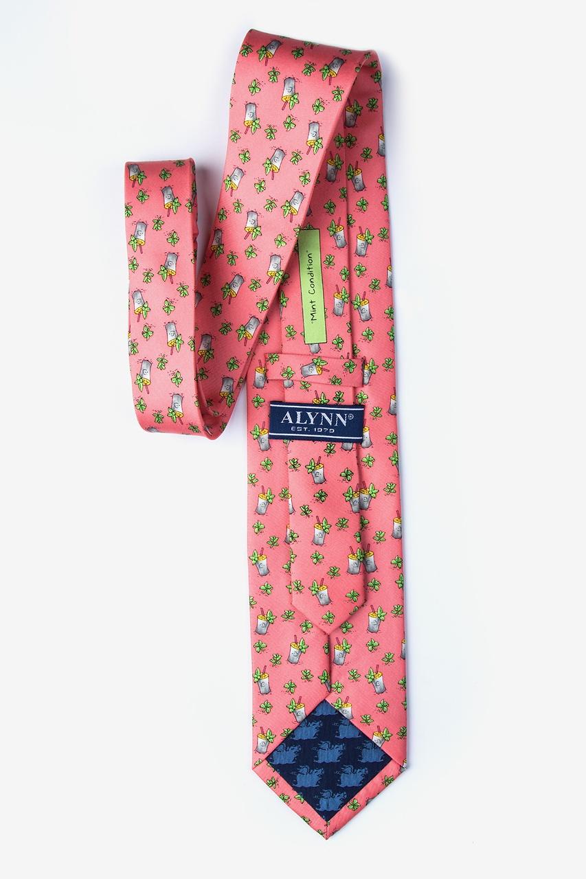 Alynn Mint Condition Coral 100% Silk Tie