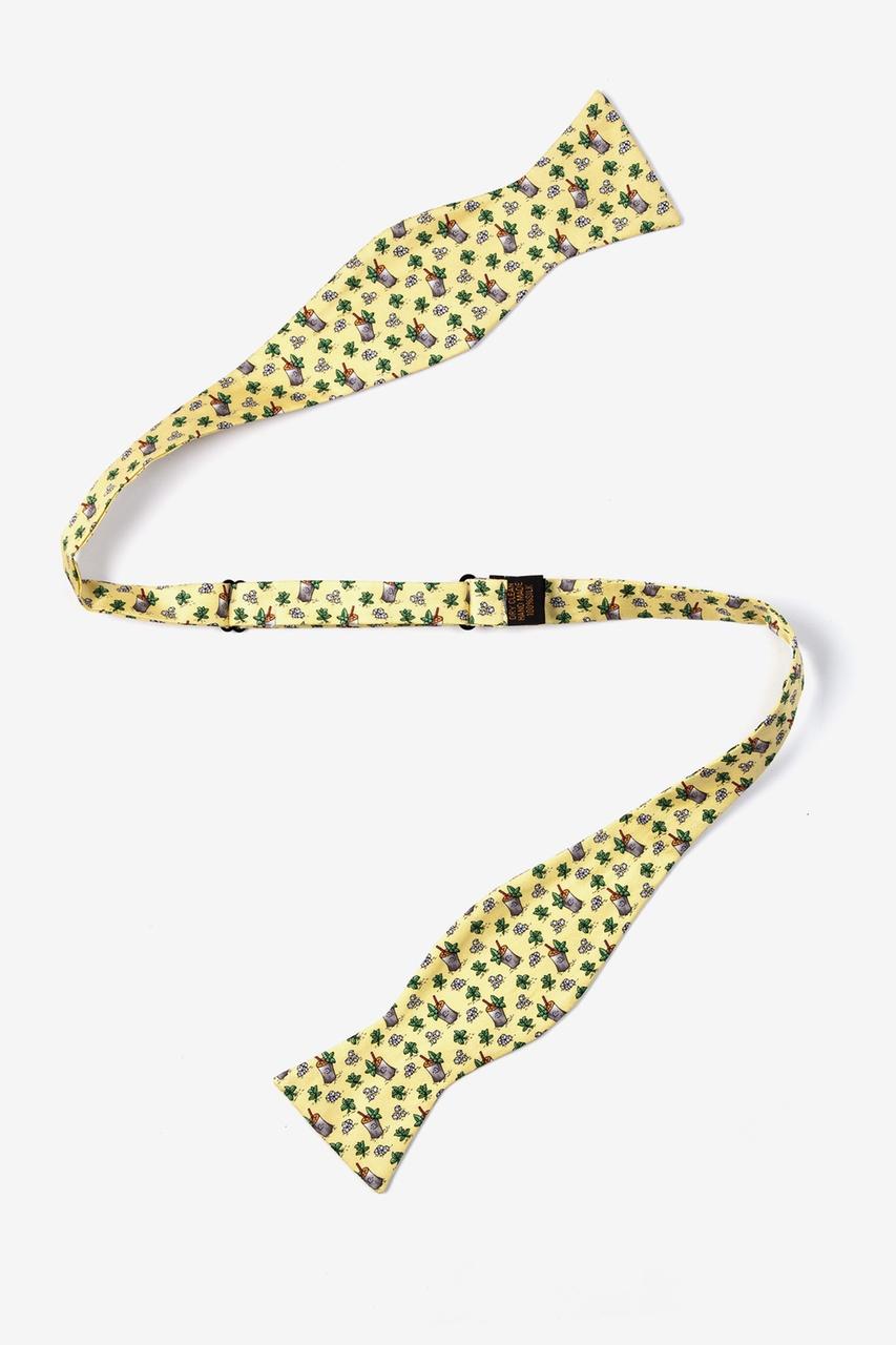 Alynn Mint Julep Afternoon Yellow Self-Tie Bow Tie