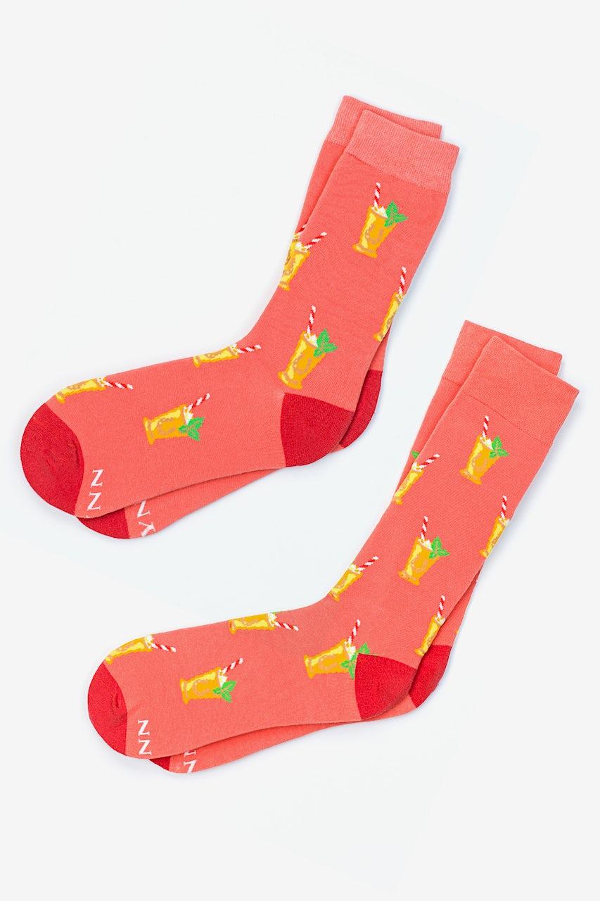 alynn Mint Julep orange His & Hers Socks