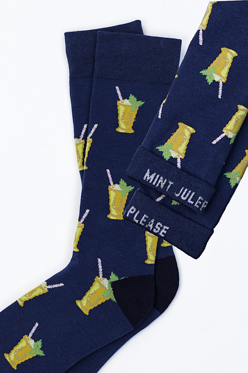 Alynn Mint Julep Please Navy Blue Sock