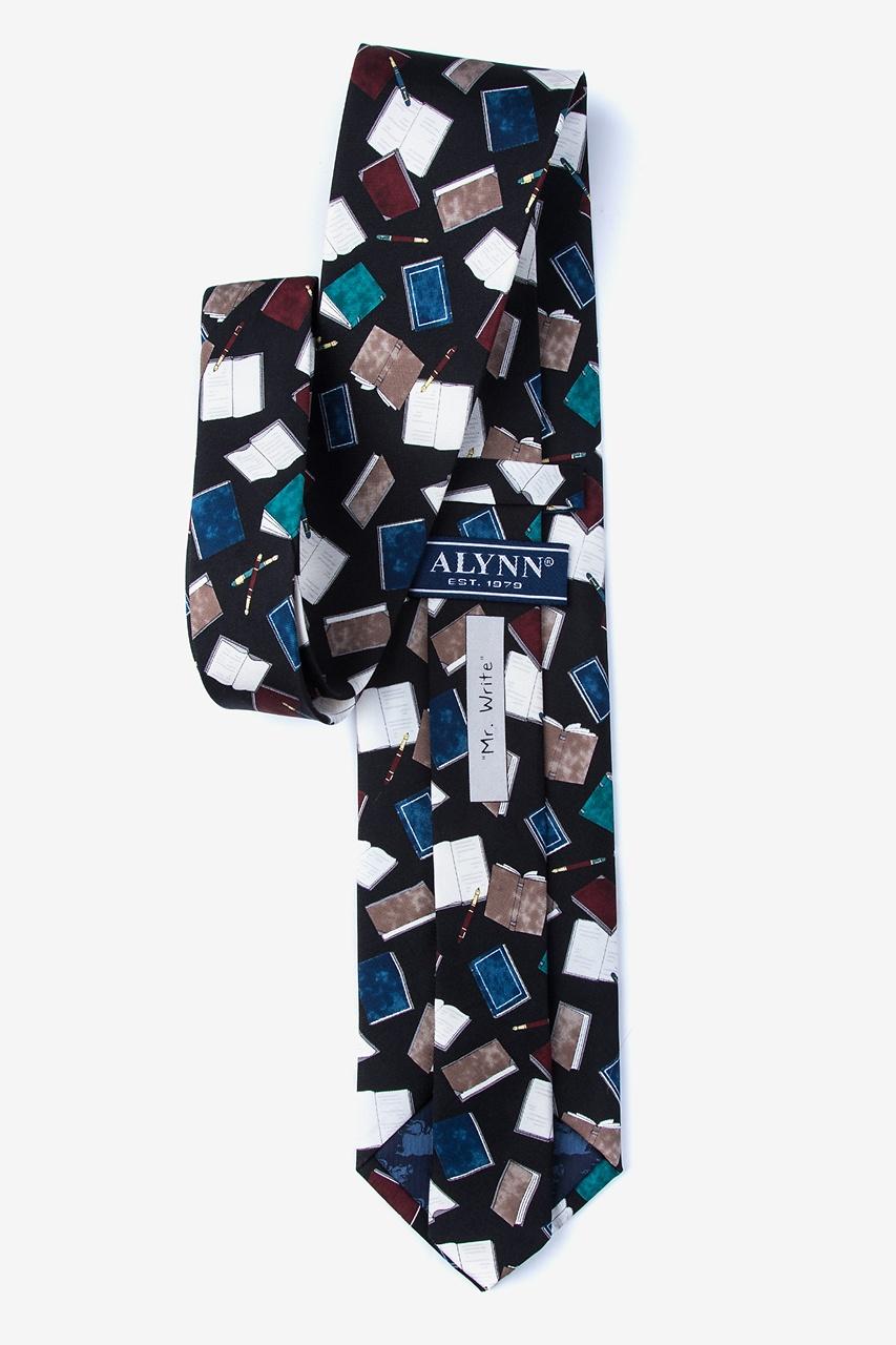 Alynn Mr. Write Black 100% Silk Tie