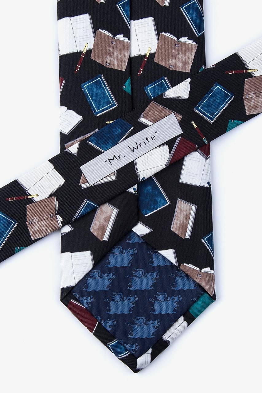 Alynn Mr. Write Black 100% Silk Tie