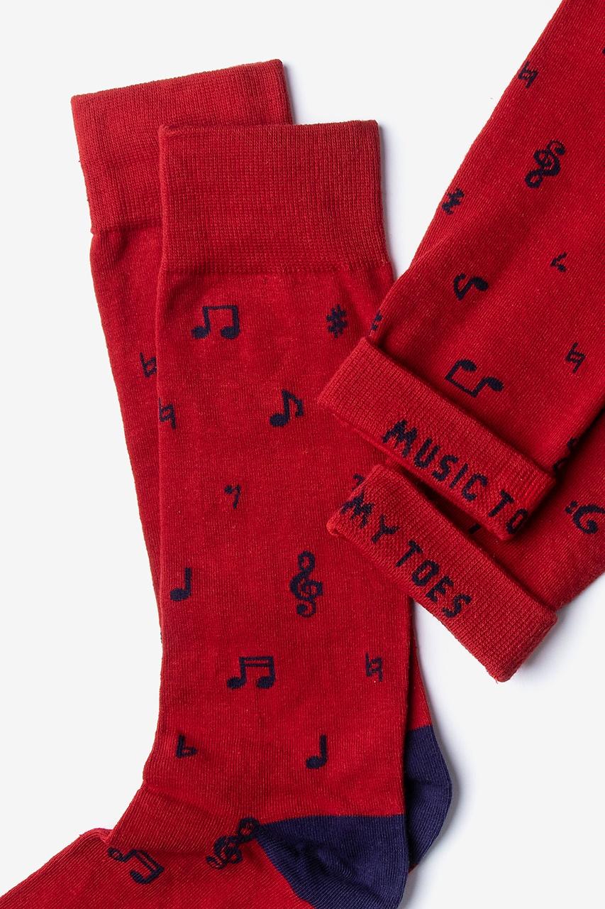 Alynn Music To My Toes Red Sock
