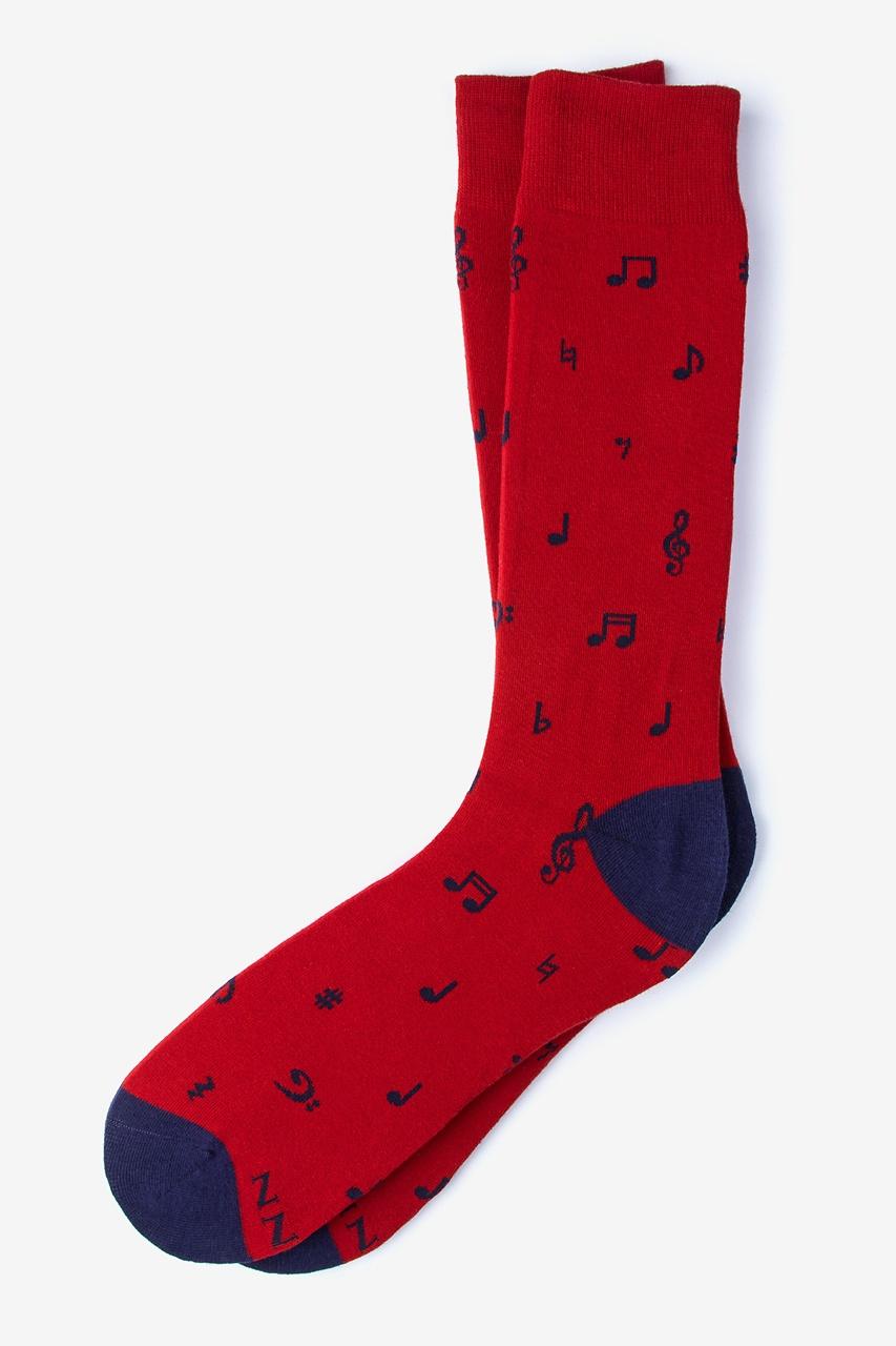 alynn Music to My Toes red Sock