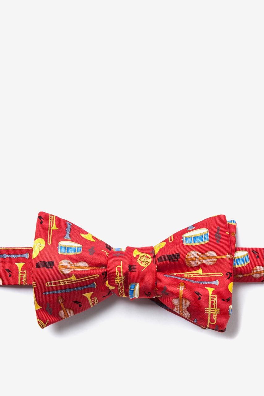 alynn Musical Instruments red Self-Tie Bow Tie