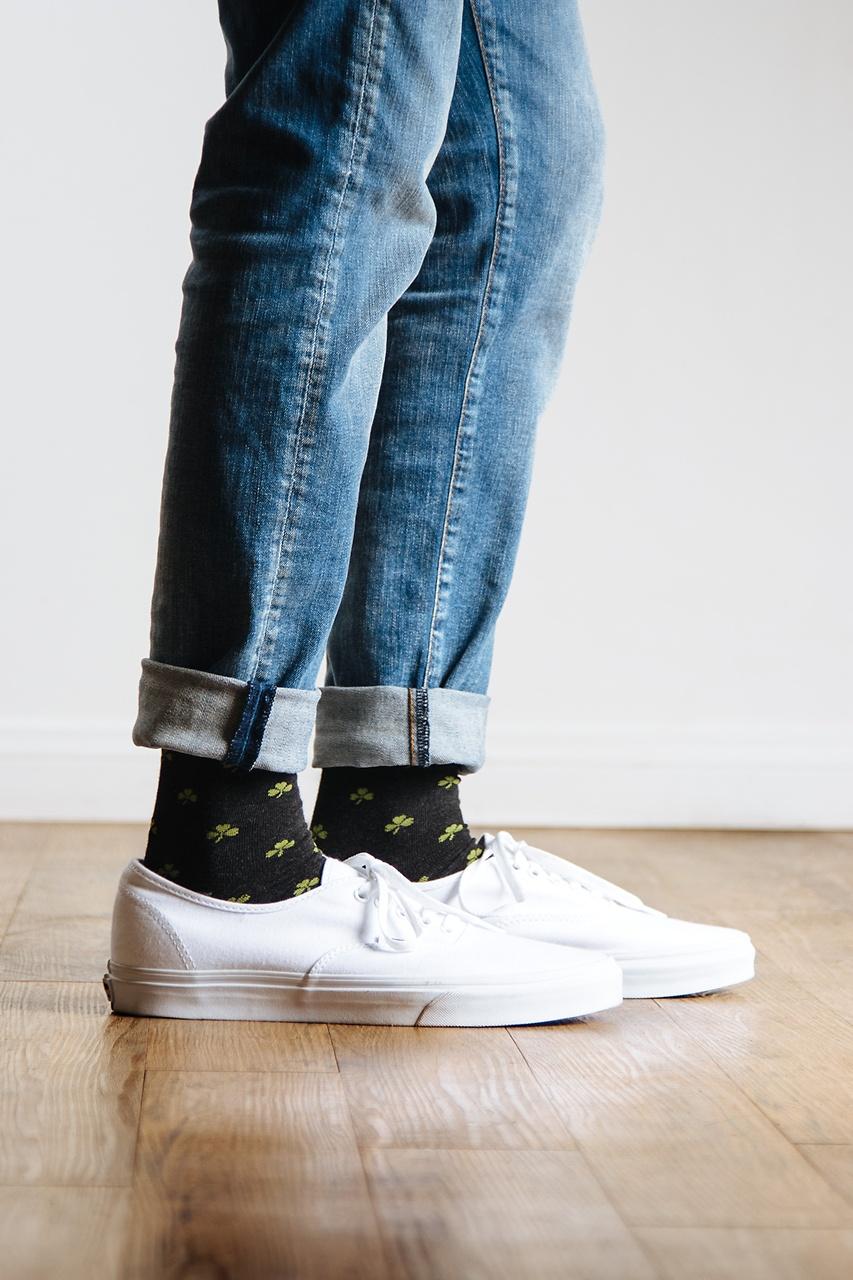 Alynn My Lucky | Shamrock Black Sock