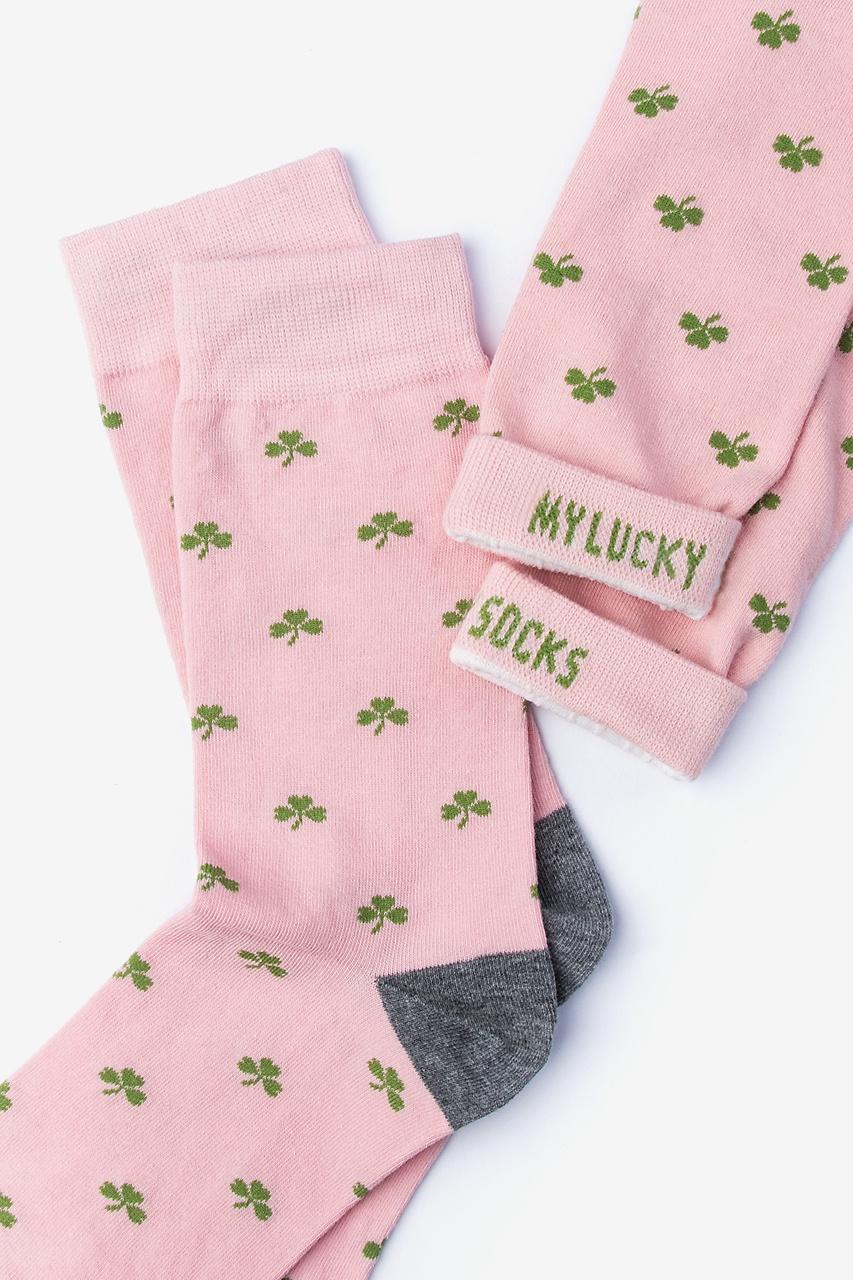 Alynn My Lucky | Shamrock Pink Women's Sock