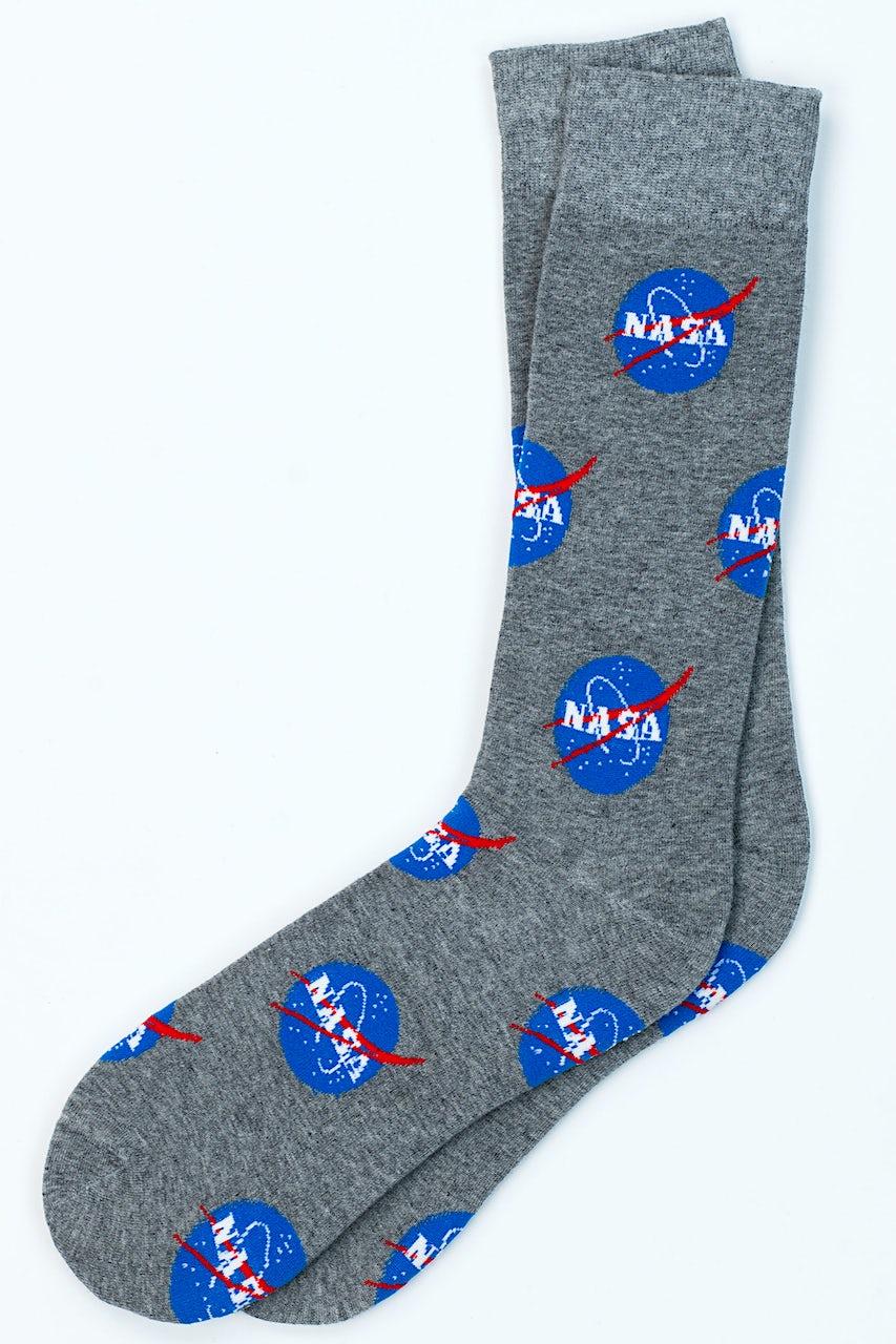 alynn Nasa Meatball Logo gray Sock