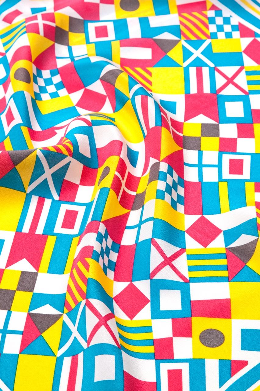 Alynn Nautical Flags Blue Neckerchief