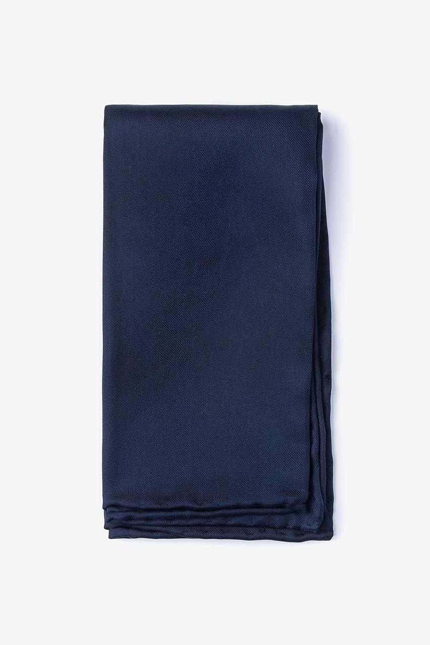 alynn Navy Blue Navy Blue Pocket Square