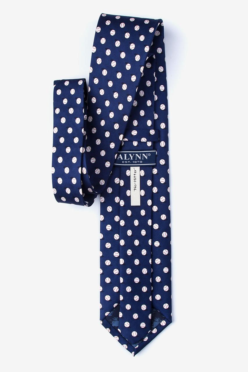 Alynn No Hitter Navy Blue 100% Silk Tie