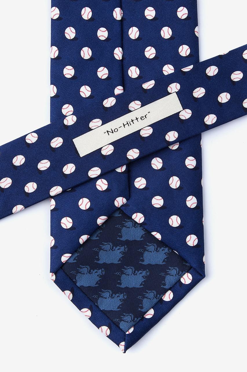 Alynn No Hitter Navy Blue 100% Silk Tie