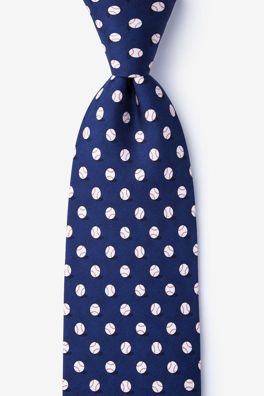 alynn No Hitter Navy Blue 100% silk Tie