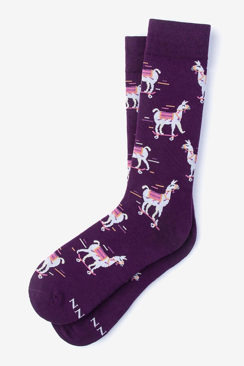alynn No Prob Llama purple Sock