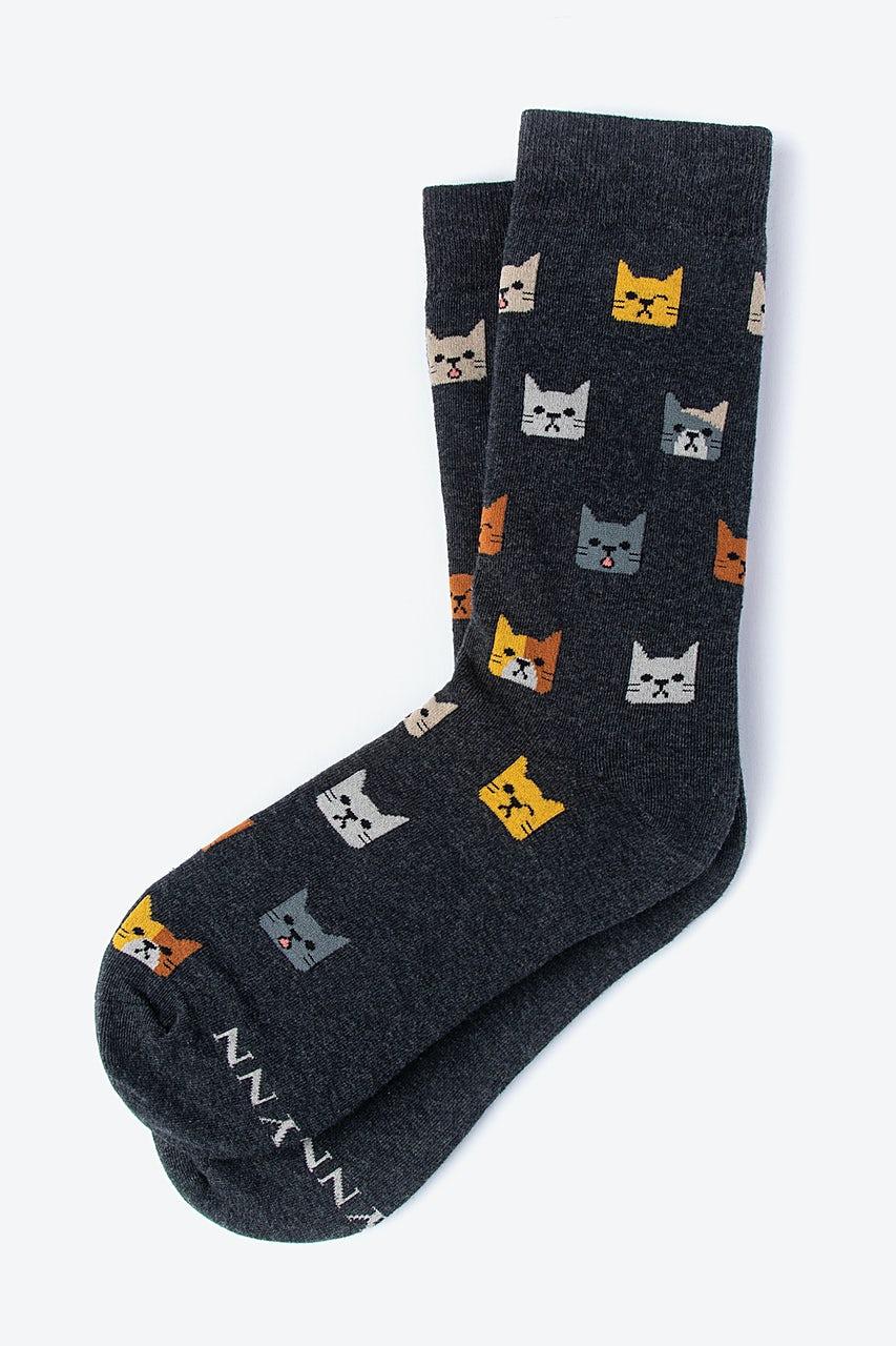 alynn Not Kitten Around heather gray Women's Sock