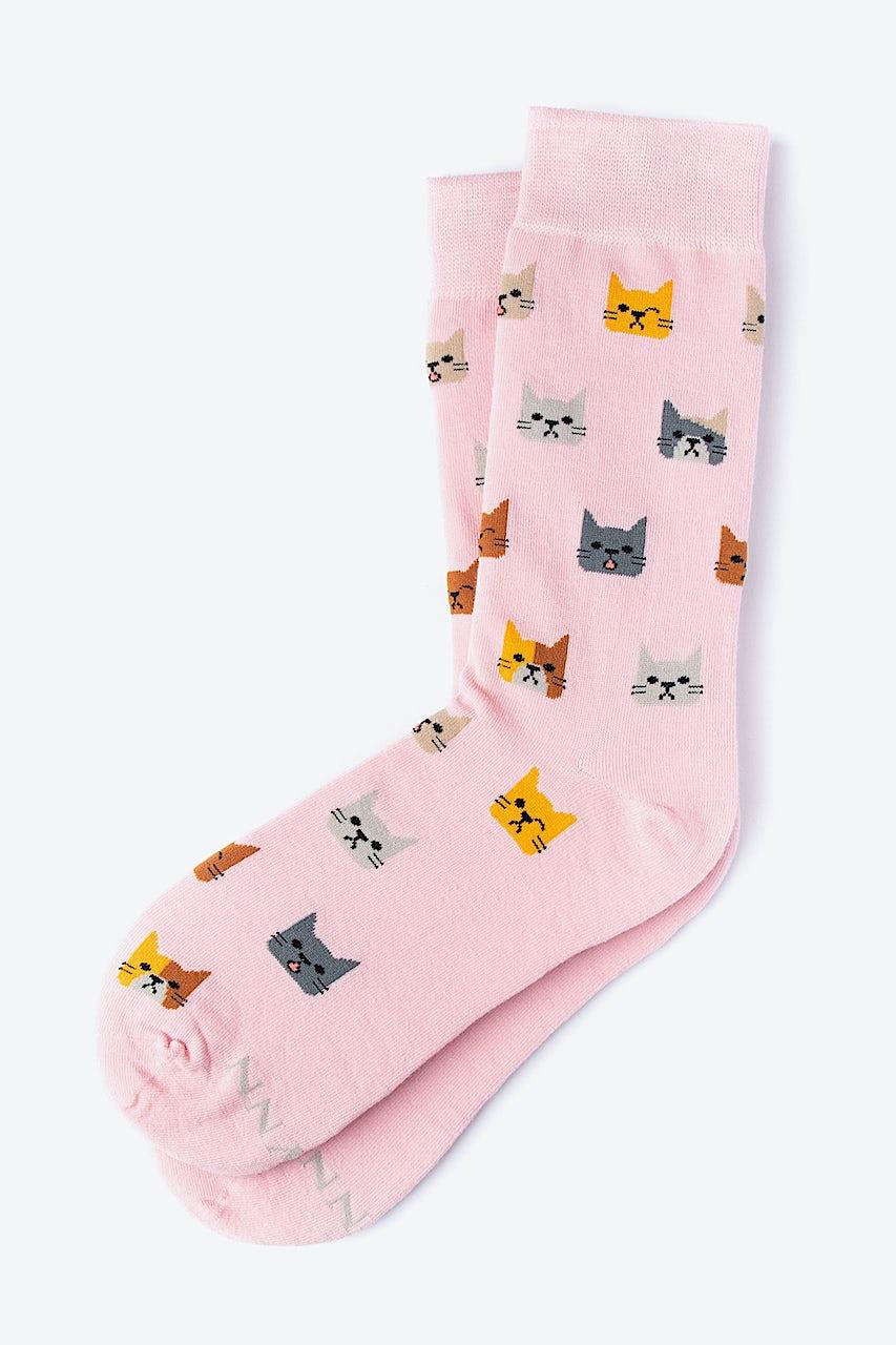 Alynn Not Kitten Maroon His & Hers Socks