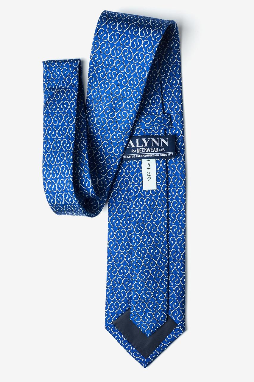 Alynn Off The Hook Navy Blue 100% Silk Tie