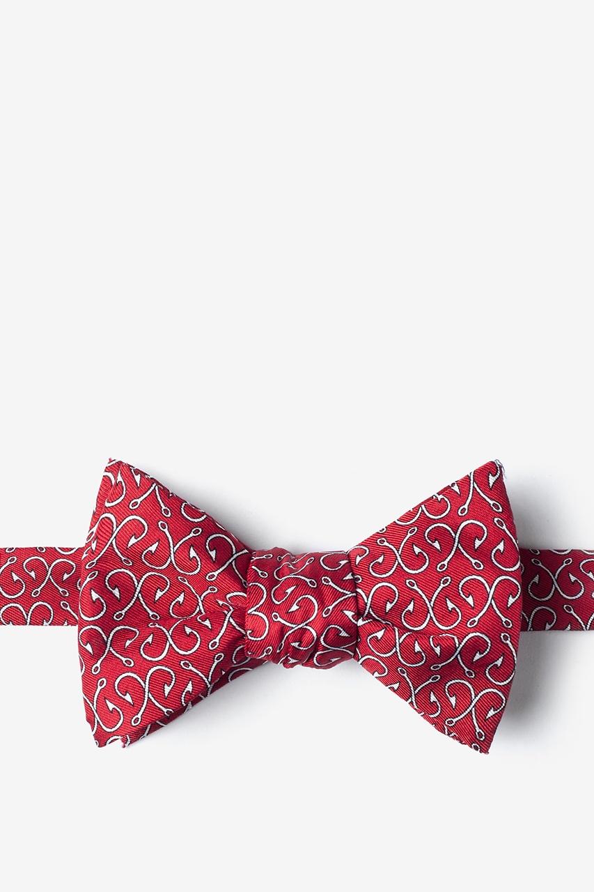 Alynn Off The Hook Red Self-Tie Bow Tie