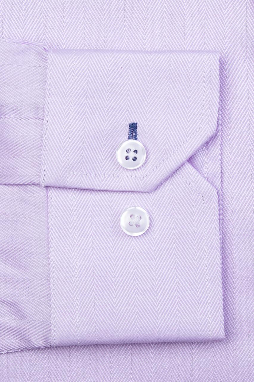 Alynn Oliver Herringbone Purple Dress Shirt